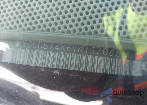 1997 Chevrolet S-10 Fleetside z USA, uszkodzony, nr VIN 1GCCS14X6VK157063